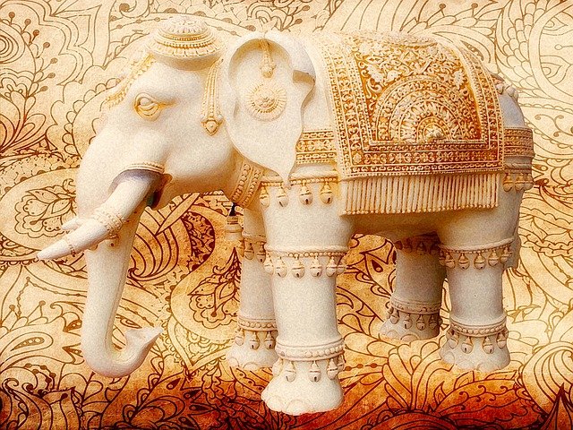 namalovaný slon